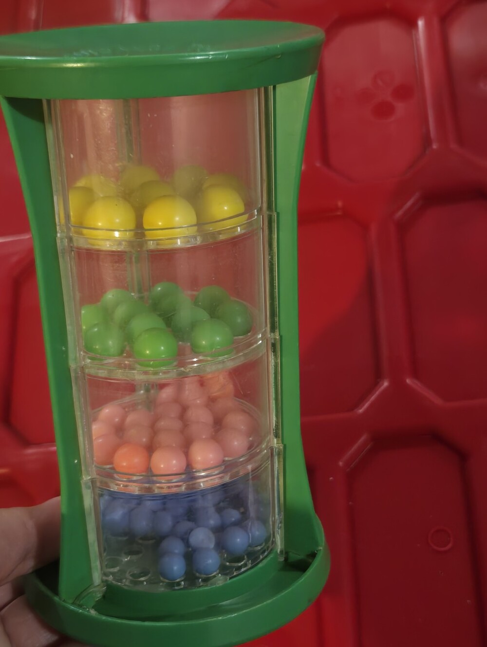 Vintage 1970's Child Guidance Toy "Shake 'n Sort" 4-tier marble tower puzzle